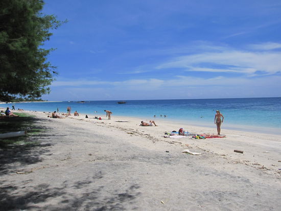 der Hauptstrand auf Gili Trawangan