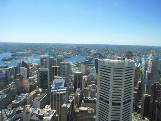 Blick auf Sydney vom Observation Deck des Towers aus gesehen
