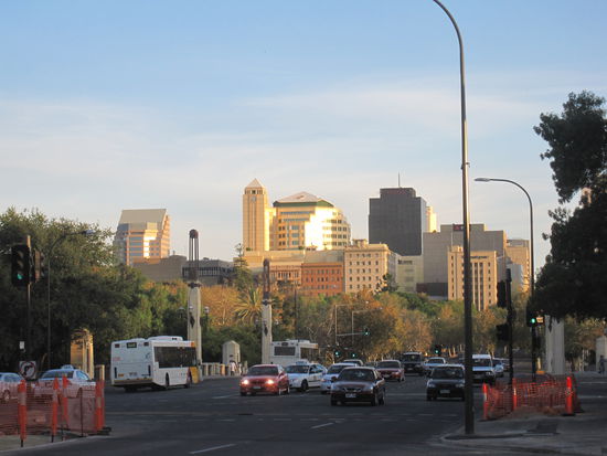 Adelaide in Abendstimmung