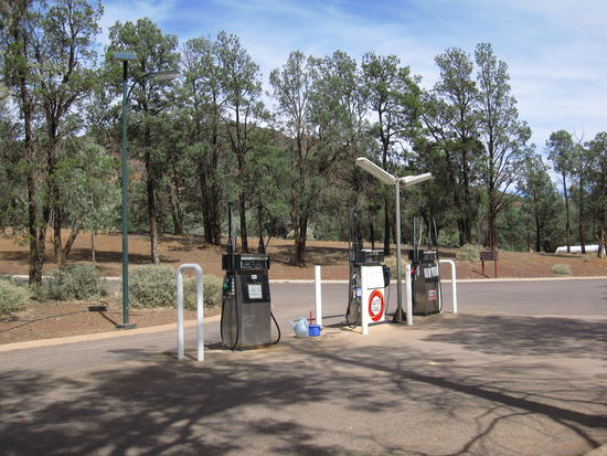 Tankstellen gibt es auch hier