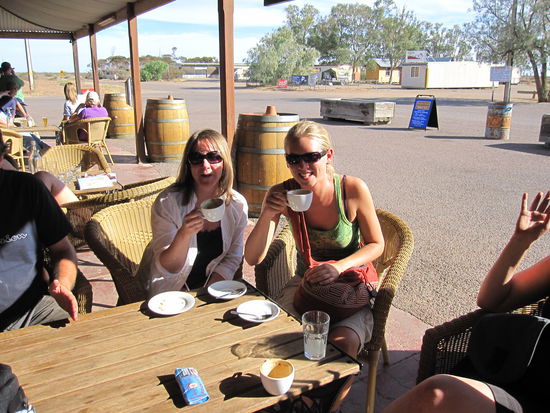 Kaffeepause zusammen mit Peggy, ach, ne Penny ...