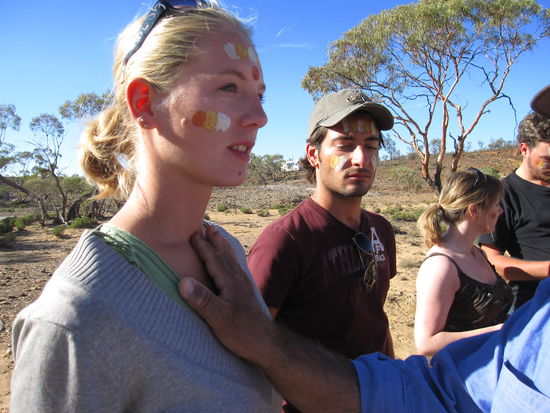 und tief einatmen, rosiges Braun zum Tiefdurchatmen