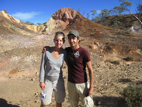 nach unserer "Bemalung": ich mit meinem Ramon