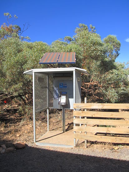 Telefonzellen gibt es auch im Nirgendwo