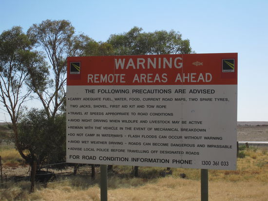 auf geht es in die "Remote Area"