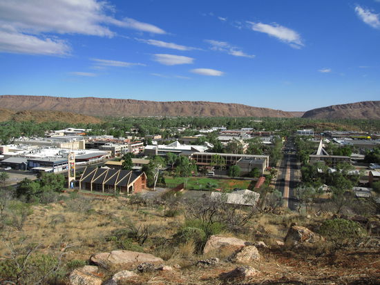 erster Blick auf Alice Springs