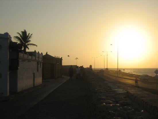 Sonnenuntergang in Cartagena