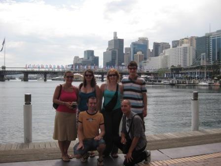 am Darling Harbour auf dem Weg zum Fischmarkt