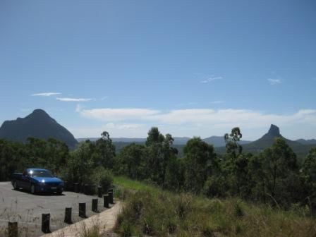 Ausblick vom Lookout Glass House Mountains NP