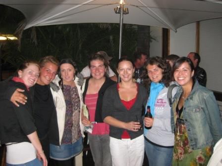 the "corn"girls came to say goodbye