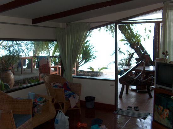 Der Blick aus unserem Zimmer