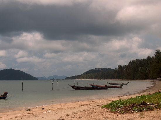 Aussicht von einem verlassen Restaurant aus