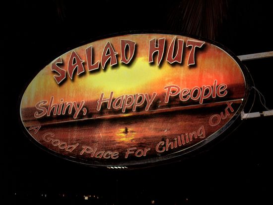 Unser lieblings Restaurant fuer den Abend am Haad Salad