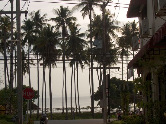 Aussicht vor dem Hotel