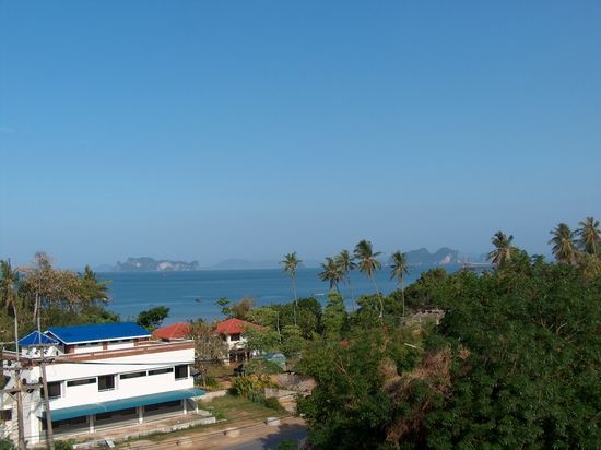 Aussicht zum zweiten vom Frühstückstisch