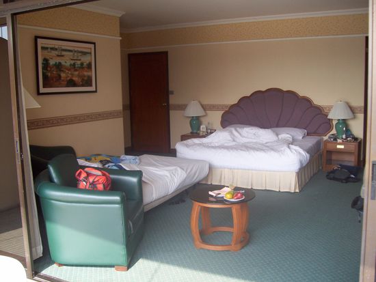 Unser Zimmer, alle noch am pennen...