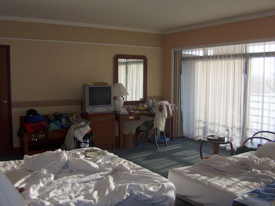 Unser Hotelzimmer im Royal River Hotel in Bangkok