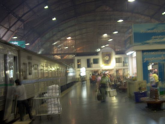 Etwas unscharf, aber das einzige Foto vom Bahnhof