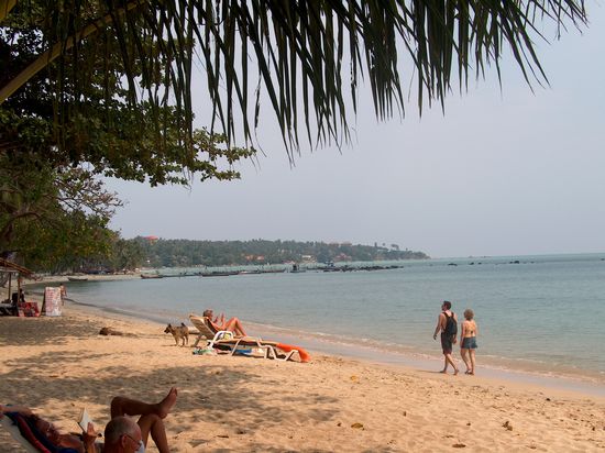 Strand in Richtung Sueden