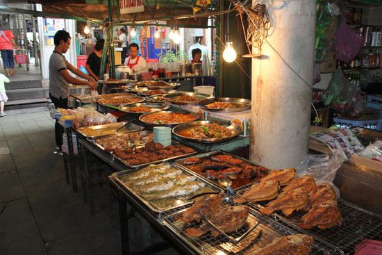 Markt beim Tha Chang Pier