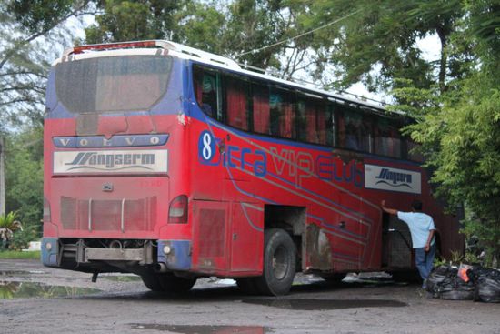 Dies war unser Bus vom Zugs-Bahnhof zum Busbahnhof