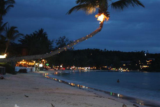 Haad Salad Beach by Night