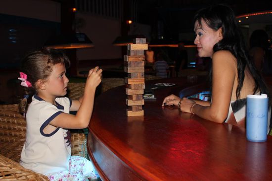 ... Jengga spielen.....