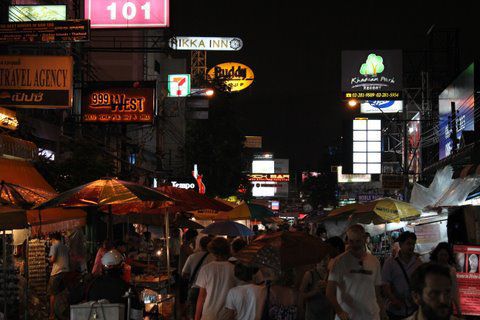 Khao San Road in die eine Richtung....