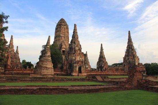 Tempelruinen in Ayutthaya