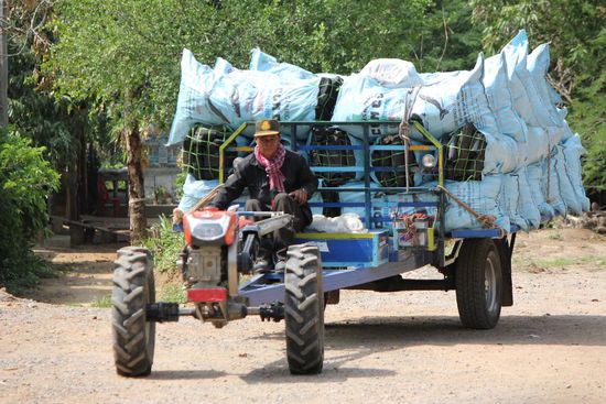 einer der vielen Transporte