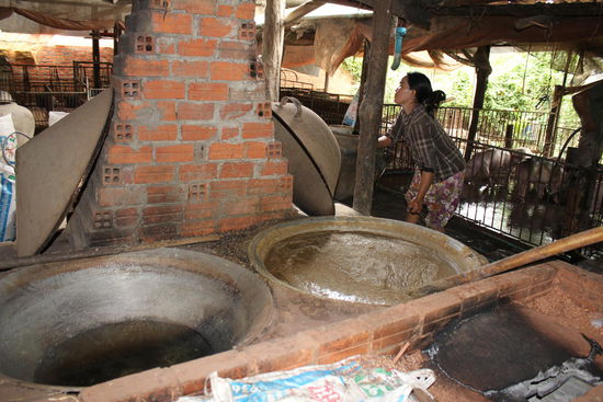 im Hintergrund sind die Schweine zu erkennen...