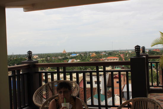 Auf dem Dach desHotels....