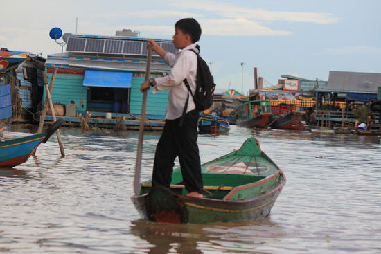 von der Schule nach Hause....