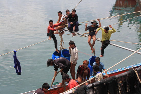 Vermutlich fertig mit der Arbeit bis man wieder hinausfährt....
