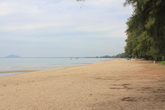 Unser Strand in Richtung Süden....