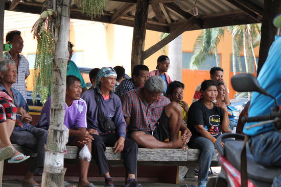 Die Zuschauer sind voll motiviert....