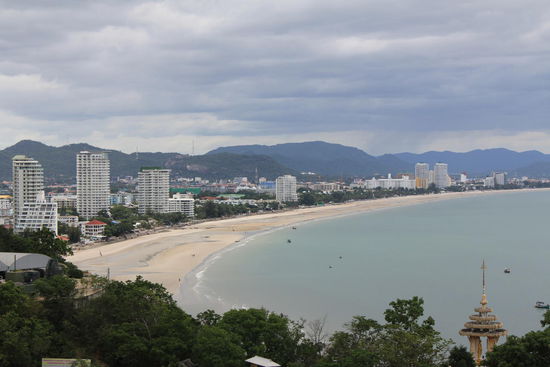Aussicht auf Hua Hin vom Affenberg....