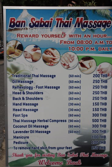 Das sind noch Massage-Preise.... 1 Stunde im Schnitt SFr. 7.-  bis 8.- .....
Pedicure oder Manicure für je SFr. 3.-