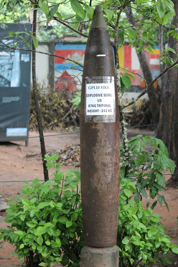 Eingang zum Landminen-Museum