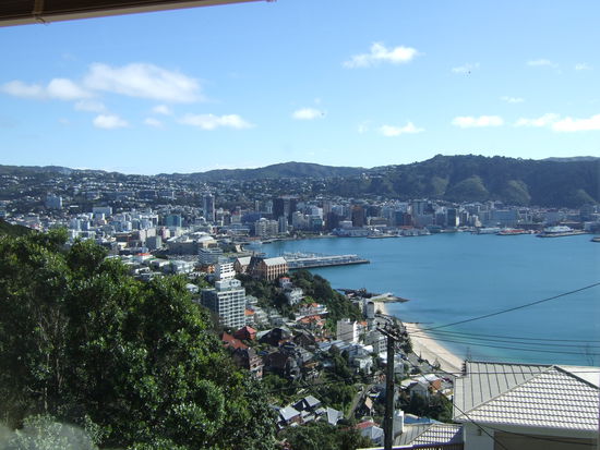 Die Aussicht!!!
So einfach und spontan kann es gehen!
Auf einer super Party nette Leute kennen gelernt. Darunter waren auch Rhea und einer ihrer Mitbewohner, der grad dabei war auszuziehen.
Und so war das Zimmer frei fuer mich!
Eine klasse Gelegenheit, fuer die ich sehr sehr dankbar bin!!!