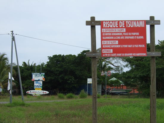 Oha, hier kann es auch stuermisch zu gehen!
Selbst die Gefahr von Tsunamis ist nicht allzu selten.