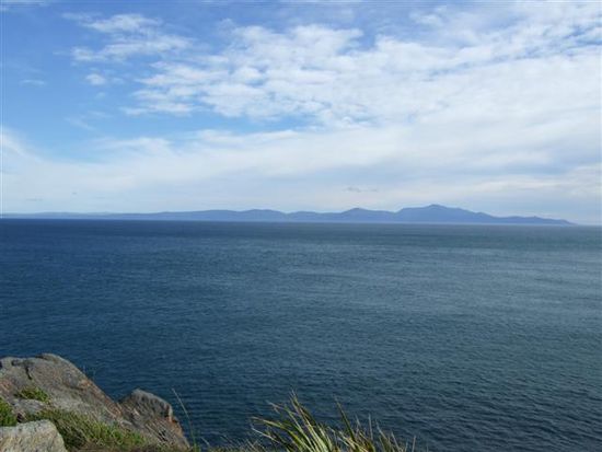 Letzter Blick auf Steward Island.