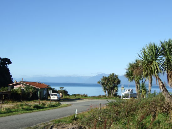Jacksons Bay ist eines der verschlafenes Hafendoerfchen mit viel Ruhe und Charme, wie ich sie noch oft in Neuseeland finden werde.