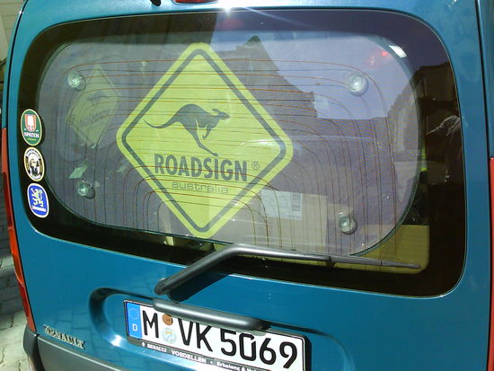 Beim Start in Muenchen - wenn das mal kein gutes Zeichen ist...