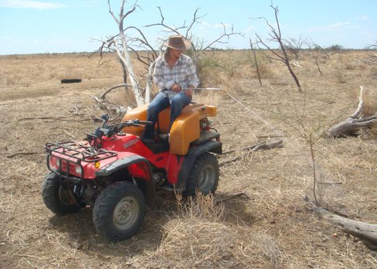 "Stauden" toeten auf nem Quad