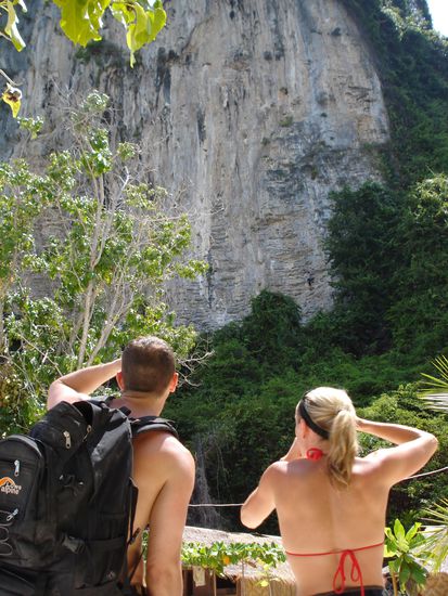 Erste Zweifel kamen bei unserer strengen Kletterlehrerin (Lisa) auf