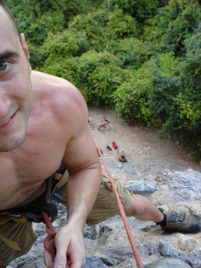 Hier oben wird man halt am braeunsten...