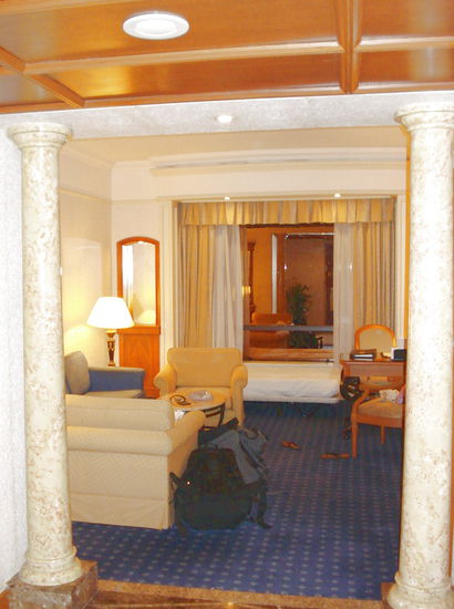 Schreibraum der Suite - hier wurden div. Postkarten geschrieben