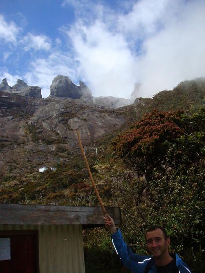Mittelstation Laban Rata (ca., mit dem Ziel vor Augen.