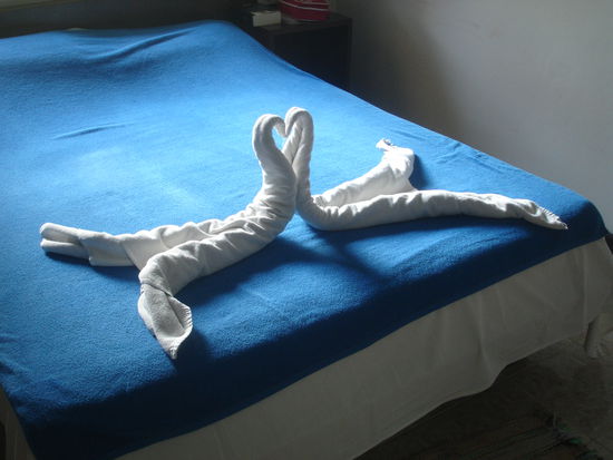 Solche Aufmerksamkeiten gab es von unserem Hostel
